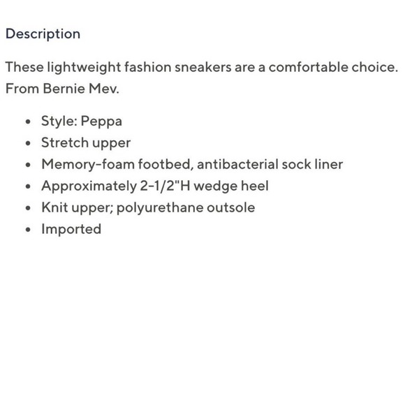 NIB BERNIE MEV Peppa 39 White/Nude Slip On Stretch Knit Comfort Sneakers - Picture 11 of 11